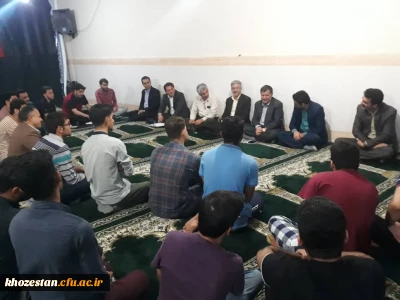 حضور سرپرست مدیریت امور پردیس های استان خوزستان در جمع اساتید و دانشجو معلمان پردیس حضرت رسول اکرم (ص) اهواز