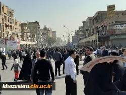 حضور سرپرست مدیریت امور پردیس های استان خوزستان در مراسم راهپیمایی حمایت از اقتدار و امنیت کشور