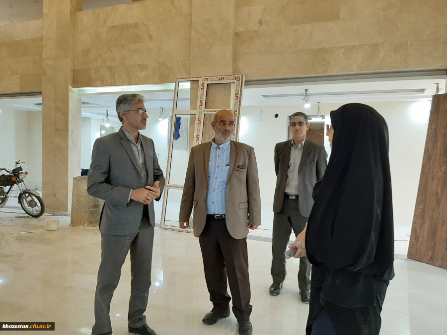 بازدید مدیر کل امور مالی سازمان مرکزی از پردیس ها و مراکز استان خوزستان