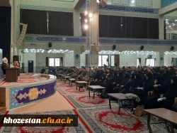 دیداردانشجو معلمان مرکز آموزش عالی خدیجه کبری (س) دزفول با حجه الاسلام و المسلمین قرائتی رئیس محترم اقامه نماز کشور