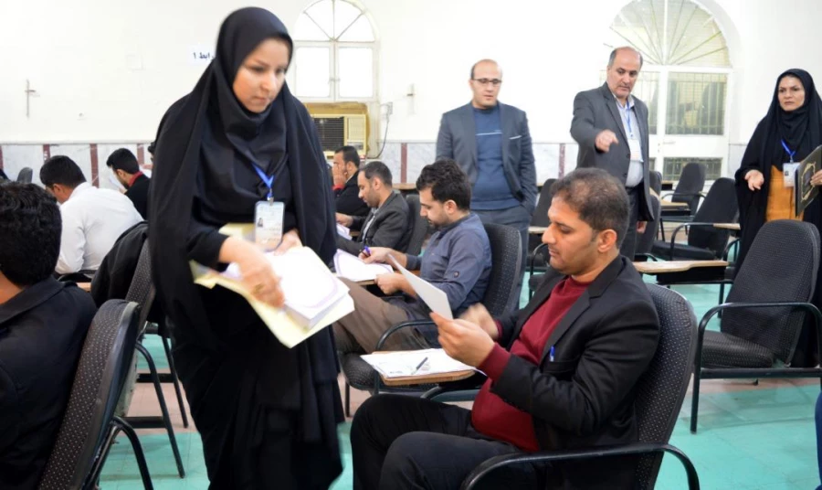 برگزاری آزمون جبرانی ارزشیابی صلاحیت های حرفه ای معلمی (اصلح) در مدیریت امور پردیس های استان خوزستان 