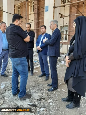 بازدید سرپرست مدیریت امور پردیس های استان خوزستان از تجهیز و نوسازی ساختمان رفاهی جدید 