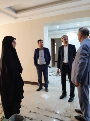 بازدید سرپرست مدیریت امور پردیس های استان خوزستان از تجهیز و نوسازی ساختمان رفاهی جدید 