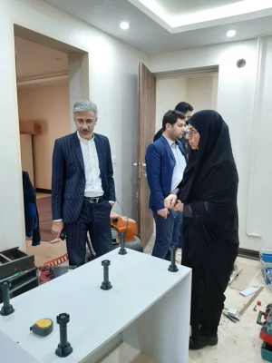بازدید سرپرست مدیریت امور پردیس های استان خوزستان از تجهیز و نوسازی ساختمان رفاهی جدید 