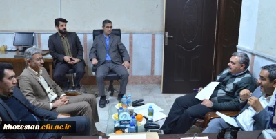 بازدیدمدیر کل برنامه و بودجه سازمان مرکزی وهیأت همراه از مدیریت امور پردیس های استان خوزستان 