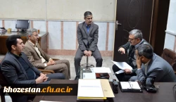 بازدید مدیر کل برنامه و بودجه سازمان مرکزی و هیأت همرا ه از مدیریت امور پردیس های استان خوزستان 