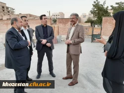 بازدید مدیر کل برنامه و بودجه سازمان مرکزی و هیأت همراه از پردیس فاطمه زهرا (س) اهواز 
