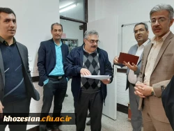 بازدید مدیر کل برنامه و بودجه سازمان مرکزی و هیأت همراه از پردیس فاطمه زهرا (س) اهواز 