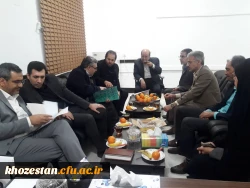 بازدید مدیر کل برنامه و بودجه سازمان مرکزی و هیأت همراه از پردیس فاطمه زهرا (س) اهواز 