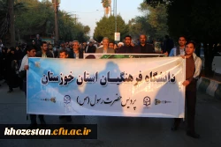 حضور پرشور مدیریت،مسئولین،اساتید،کارکنان و دانشجو معلمان دانشگاه فرهنگیان استان خوزستان در مراسم تشییع پیکر سردارشهید حاج قاسم سلیمانی 