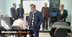 بازدید سرپرست پردیس رسول اکرم (ص) اهواز از روند برگزاری امتحانات