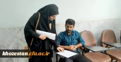 بازدید سرپرست پردیس رسول اکرم (ص) اهواز از روند برگزاری امتحانات