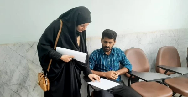 بازدید سرپرست پردیس رسول اکرم (ص) اهواز از روند برگزاری امتحانات