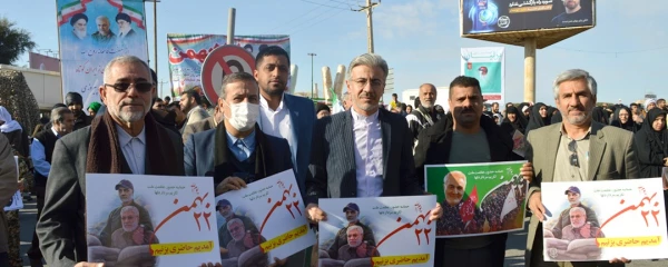 حضور پر شور مدیریت،اساتید،کارکنان،دانشجو معلمان دانشگاه فرهنگیان استان خوزستان در راهپیمایی یوم الله 22بهمن 98