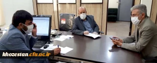 نشست مدیریت دانشگاه فرهنگیان استان با ریاست صدا وسیمای خوزستان