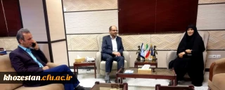 دیدار سرپرست مرکز اروند با مدیر صدا وسیمای مرکز آبادان