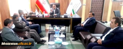 نشست مدیر دانشگاه فرهنگیان خوزستان با فرماندار مسجد سلیمان