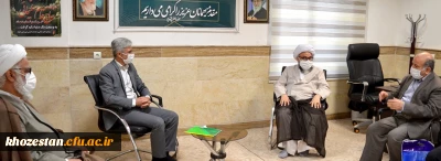 دیدار مدیر دانشگاه فرهنگیان استان خوزستان با نماینده مردم استان در مجلس خبرگان رهبری