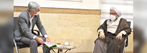 دیدار مدیر دانشگاه فرهنگیان استان خوزستان با نماینده مردم استان در مجلس خبرگان رهبری