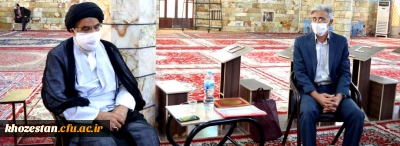 نشست صمیمی مسئولان دانشگاه فرهنگیان استان با نماینده ولی فقیه وامام جمعه اهواز در استان خوزستان