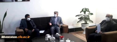 نشست مدیر دانشگاه فرهنگیان استان با نماینده شهرستان خرمشهر جهت راه اندازی مرکز پسرانه