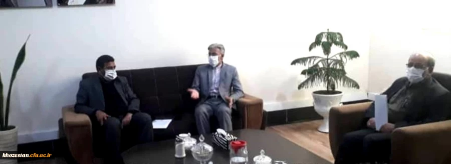 نشست مدیر دانشگاه فرهنگیان استان با نماینده شهرستان خرمشهر جهت راه اندازی مرکز پسرانه