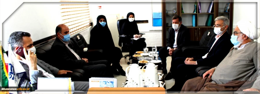  نشست هیأت رئیسه دانشگاه فرهنگیان استان با عوامل اجرایی و مصاحبه گران دانشگاه فرهنگیان خوزستان