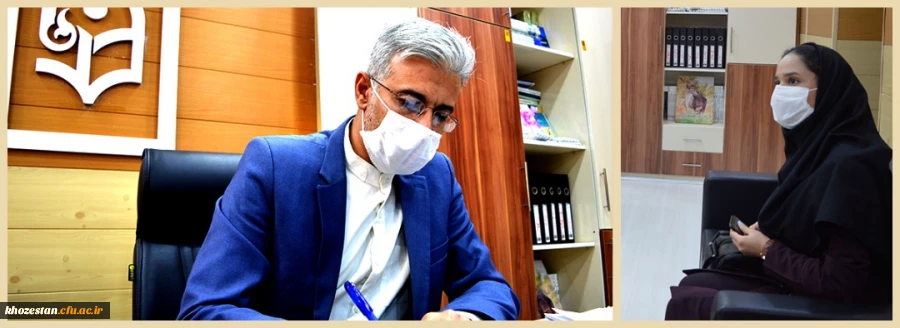 مصاحبه خبرنگار ایسنا با مدیر دانشگاه فرهنگیان استان خوزستان