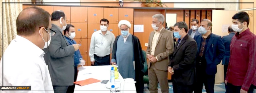 بازدید مدیر دانشگاه فرهنگیان استان از روند مصاحبه داوطلبان ورود به دانشگاه فرهنگیان خوزستان