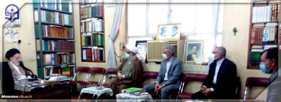 دیدار مدیر دانشگاه فرهنگیان استان با آیت الله شفیعی نماینده مردم خوزستان در مجلس خبرگان رهبری