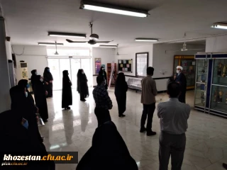 تجمع اعتراض آمیز در محکومیت به اهانت پیامبر اعظم (ص) در پردیس حضرت فاطمه الزهرا(س) اهواز