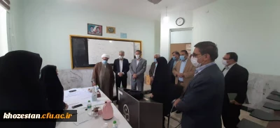 بازدیدرئیس دانشگاه فرهنگیان خوزستان و معاون اداره کل آموزش و پرورش از روز دوم فرایند گزینش و مصاحبه داوطلبان ورود به دانشگاه فرهنگیان