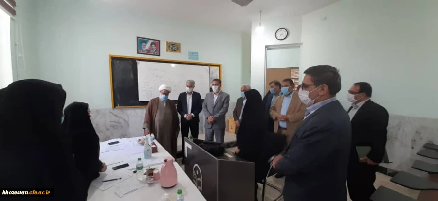 بازدیدرئیس دانشگاه فرهنگیان خوزستان و معاون اداره کل آموزش و پرورش از روز دوم فرایند گزینش و مصاحبه داوطلبان ورود به دانشگاه فرهنگیان 2
