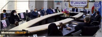 دیدار نماینده مردم (اهواز،کارون،حمیدیه و باوی ) در مجلس شورای اسلامی و رئیس مجمع نمایندگان استان با هیأت رئیسه دانشگاه فرهنگیان خوزستان