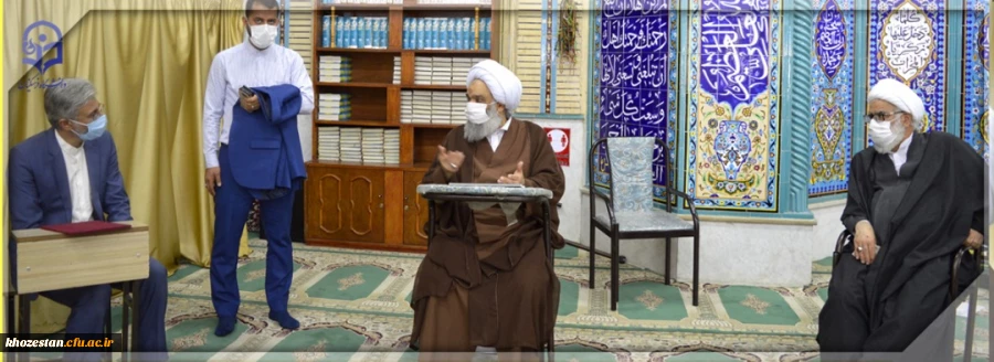 دیدار هیأت رئیسه دانشگاه فرهنگیان استان با نماینده خوزستان در مجلس خبرگان رهبری