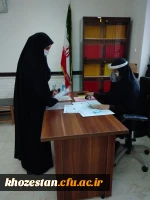 گزارش تصویری از ثبت نام حضوری دانشجویان کارشناسی پیوسته ورودی1400-1399 در پردیس حضرت فاطمه الزهرا(س) خوزستان