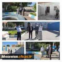 بازدید ریاست دانشگاه فرهنگیان استان خوزستان از پروژه های عمرانی پردیس حضرت فاطمه الزهرا(س) اهواز