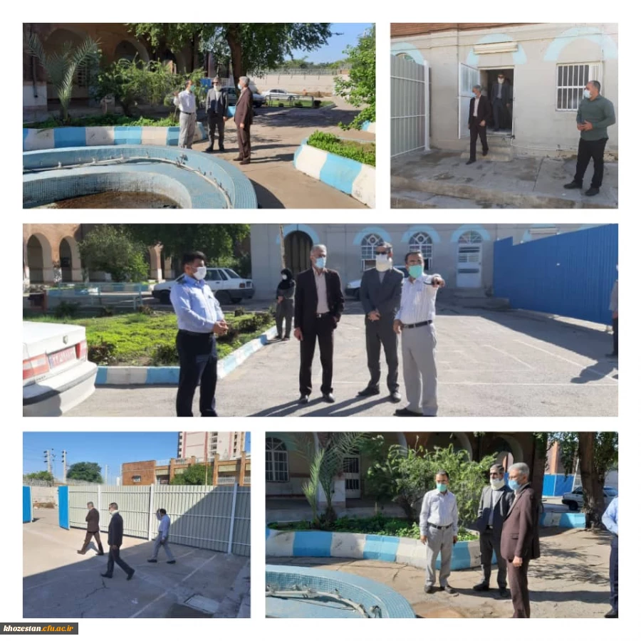 بازدید ریاست دانشگاه فرهنگیان استان خوزستان از پروژه های عمرانی پردیس حضرت فاطمه الزهرا(س) اهواز