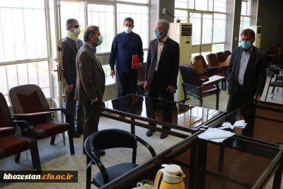 بازدید دکتر جرفی از روند ثبت نام سال تحصیلی جدید و پروژه ی عمرانی پردیس حضرت رسول اکرم(ص) خوزستان