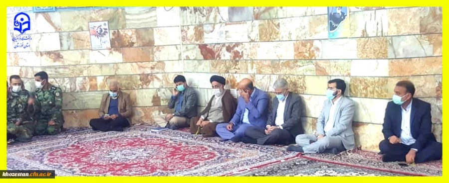 مراسم آغاز جشن های دهه ی فجر در مسجد رضوان اهواز