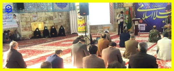 مراسم آغاز جشن های دهه ی فجر در مسجد رضوان اهواز