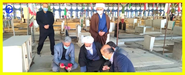 برگزاری مراسم غبار روبی از مزار شهدا