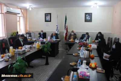 برگزاری جلسه شورای مدیریت, نظارت و منابع انسانی دانشگاه فرهنگیان استان خوزستان در پردیس حضرت رسول اکرم(ص) اهواز