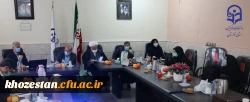 جلسه حضوری شورای مدیریت نظارت ومنابع انسانی دانشگاه فرهنگیان استان خوزستان