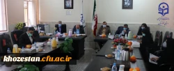 جلسه حضوری شورای مدیریت نظارت ومنابع انسانی دانشگاه فرهنگیان استان خوزستان