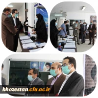 بازدید سرگروه محترم کارگروه مرکزی آزمون استخدامی ماده 28 و هیئت همراه از روند مصاحبه ها در پردیس حضرت فاطمه الزهرا(س) اهواز 
