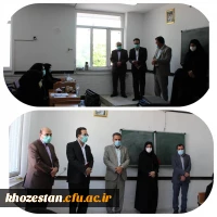 بازدید سرگروه محترم کارگروه مرکزی آزمون استخدامی ماده 28 و هیئت همراه از روند مصاحبه ها در پردیس حضرت فاطمه الزهرا(س) اهواز 
