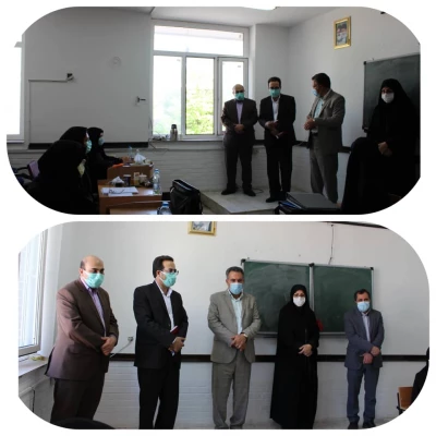 بازدید سرگروه محترم کارگروه مرکزی آزمون استخدامی ماده 28 و هیئت همراه از روند مصاحبه ها در پردیس حضرت فاطمه الزهرا(س) اهواز 
