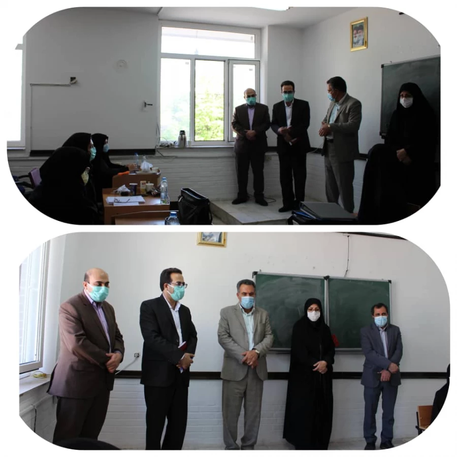 بازدید سرگروه محترم کارگروه مرکزی آزمون استخدامی ماده 28 و هیئت همراه از روند مصاحبه ها در پردیس حضرت فاطمه الزهرا(س) اهواز 
