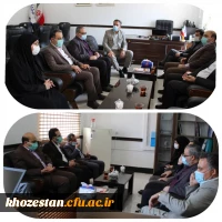 بازدید سرگروه محترم کارگروه مرکزی آزمون استخدامی ماده 28 و هیئت همراه از روند مصاحبه ها در پردیس حضرت فاطمه الزهرا(س) اهواز 
